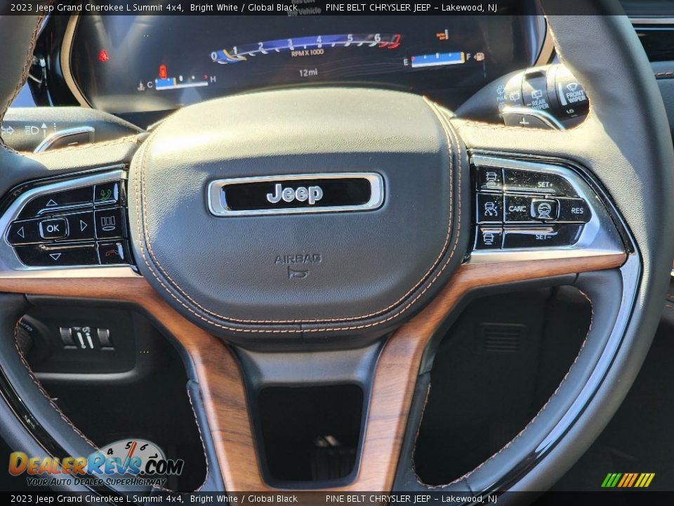 2023 Jeep Grand Cherokee L Summit 4x4 Steering Wheel Photo #12