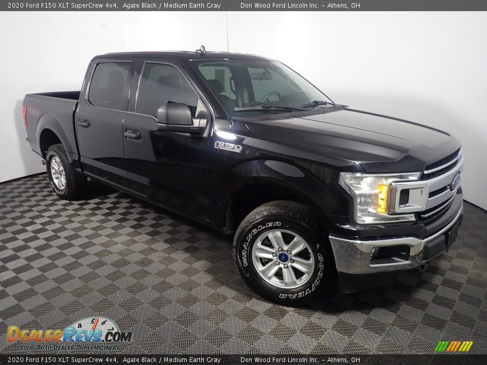 2020 Ford F150 XLT SuperCrew 4x4 Agate Black / Medium Earth Gray Photo #3