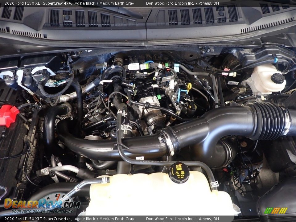 2020 Ford F150 XLT SuperCrew 4x4 Agate Black / Medium Earth Gray Photo #7