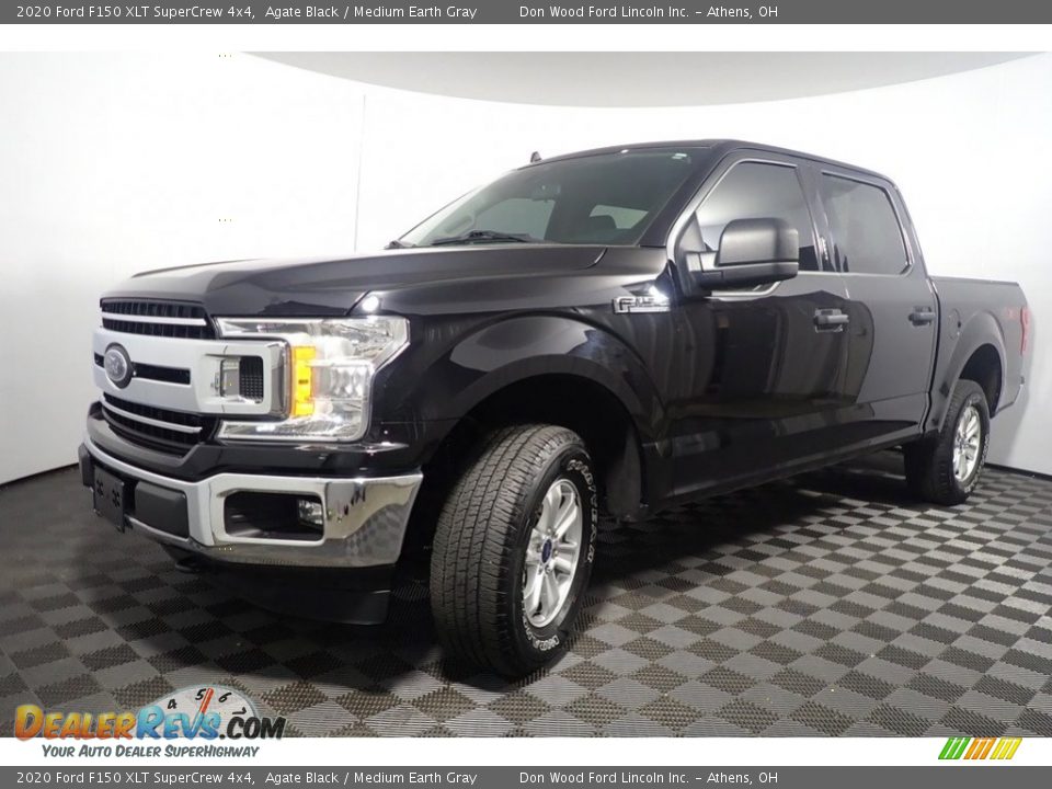 2020 Ford F150 XLT SuperCrew 4x4 Agate Black / Medium Earth Gray Photo #8
