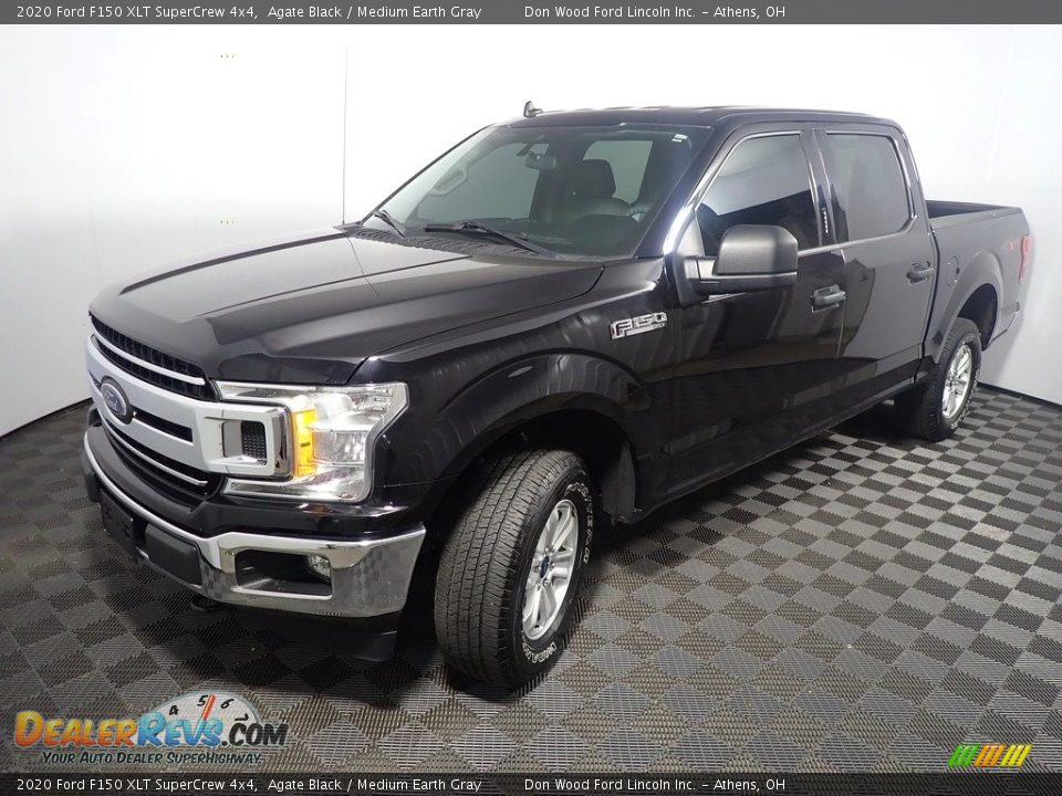 2020 Ford F150 XLT SuperCrew 4x4 Agate Black / Medium Earth Gray Photo #9