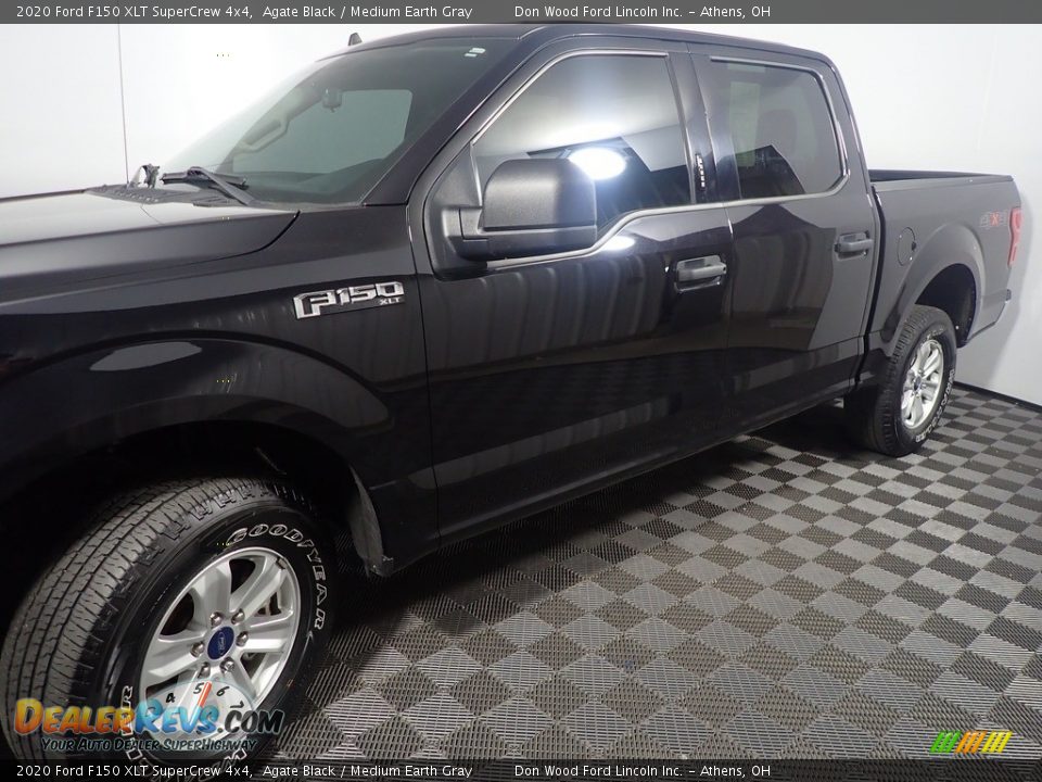 2020 Ford F150 XLT SuperCrew 4x4 Agate Black / Medium Earth Gray Photo #10