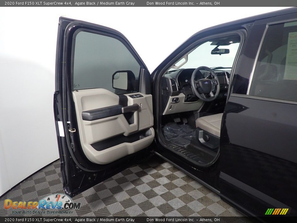 2020 Ford F150 XLT SuperCrew 4x4 Agate Black / Medium Earth Gray Photo #18