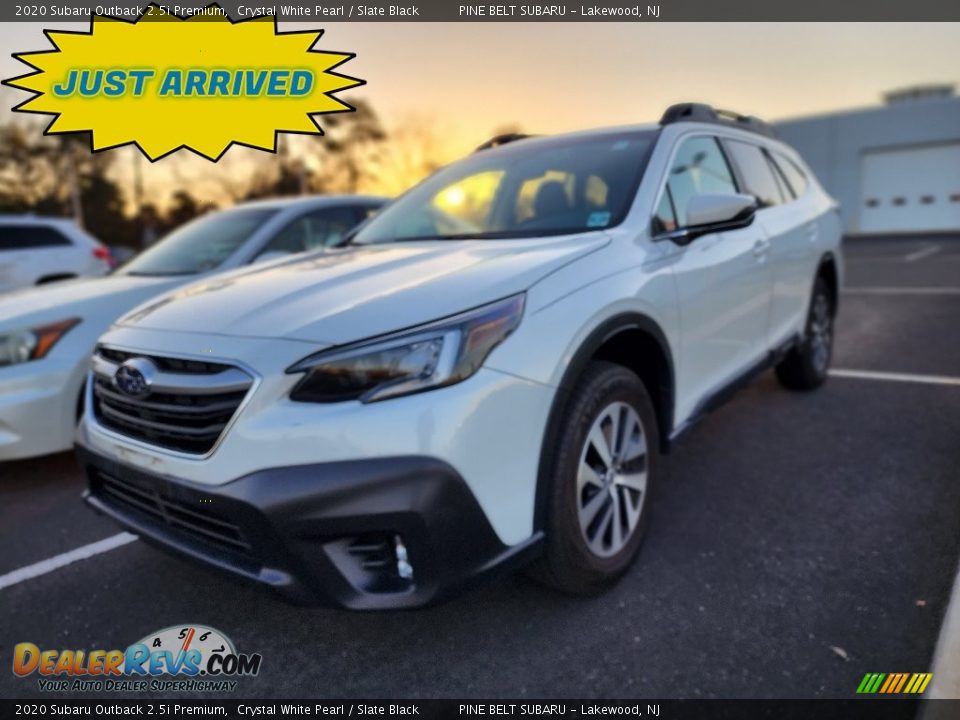 2020 Subaru Outback 2.5i Premium Crystal White Pearl / Slate Black Photo #1