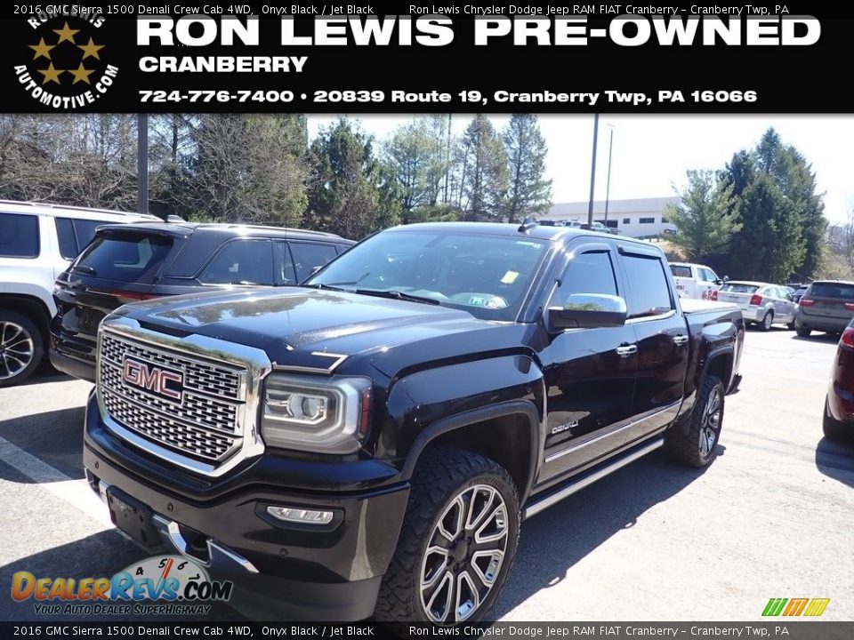 2016 GMC Sierra 1500 Denali Crew Cab 4WD Onyx Black / Jet Black Photo #1