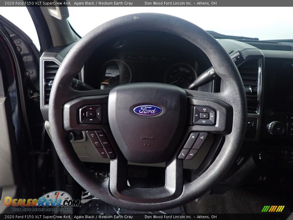 2020 Ford F150 XLT SuperCrew 4x4 Agate Black / Medium Earth Gray Photo #25