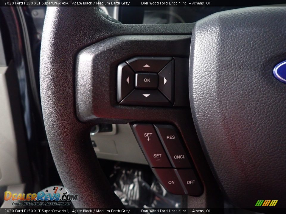 2020 Ford F150 XLT SuperCrew 4x4 Agate Black / Medium Earth Gray Photo #27