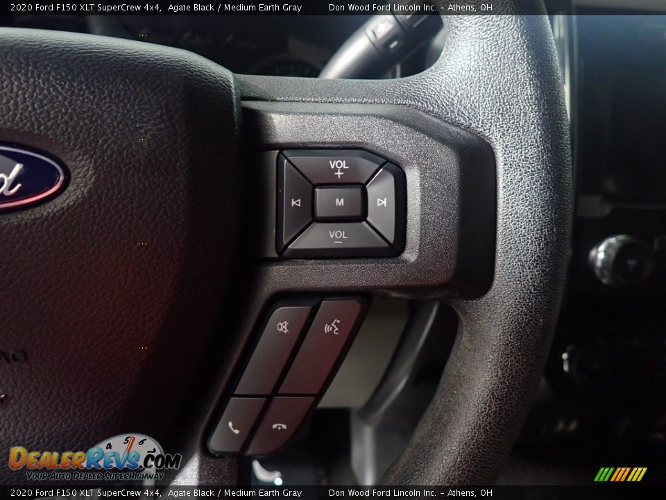 2020 Ford F150 XLT SuperCrew 4x4 Agate Black / Medium Earth Gray Photo #28