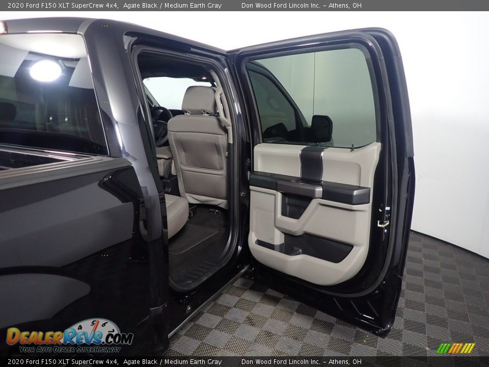 2020 Ford F150 XLT SuperCrew 4x4 Agate Black / Medium Earth Gray Photo #35