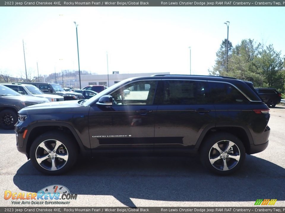 2023 Jeep Grand Cherokee 4XE Rocky Mountain Pearl / Wicker Beige/Global Black Photo #2