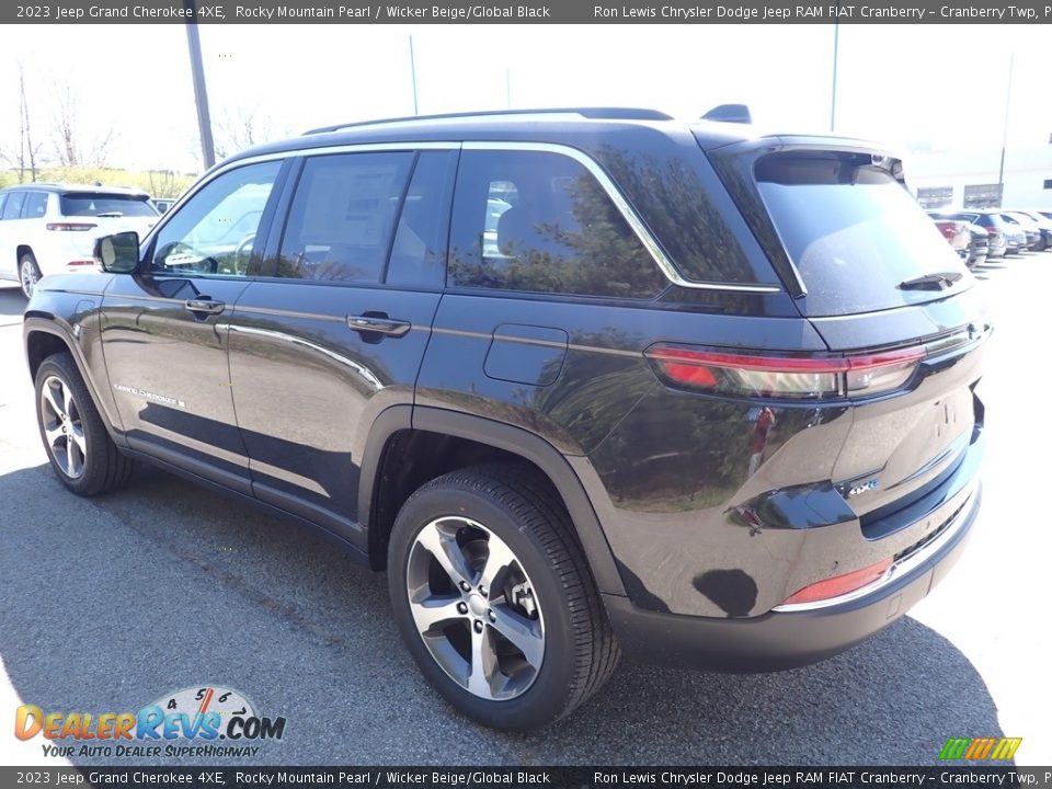 2023 Jeep Grand Cherokee 4XE Rocky Mountain Pearl / Wicker Beige/Global Black Photo #3