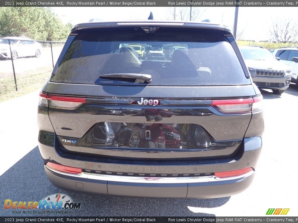 2023 Jeep Grand Cherokee 4XE Rocky Mountain Pearl / Wicker Beige/Global Black Photo #4