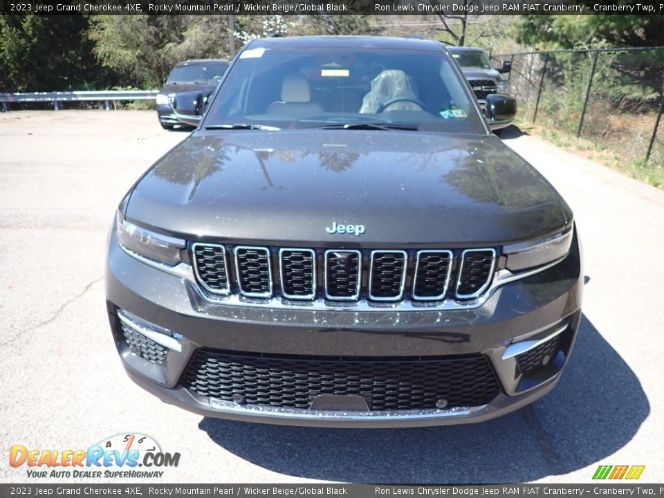 2023 Jeep Grand Cherokee 4XE Rocky Mountain Pearl / Wicker Beige/Global Black Photo #8