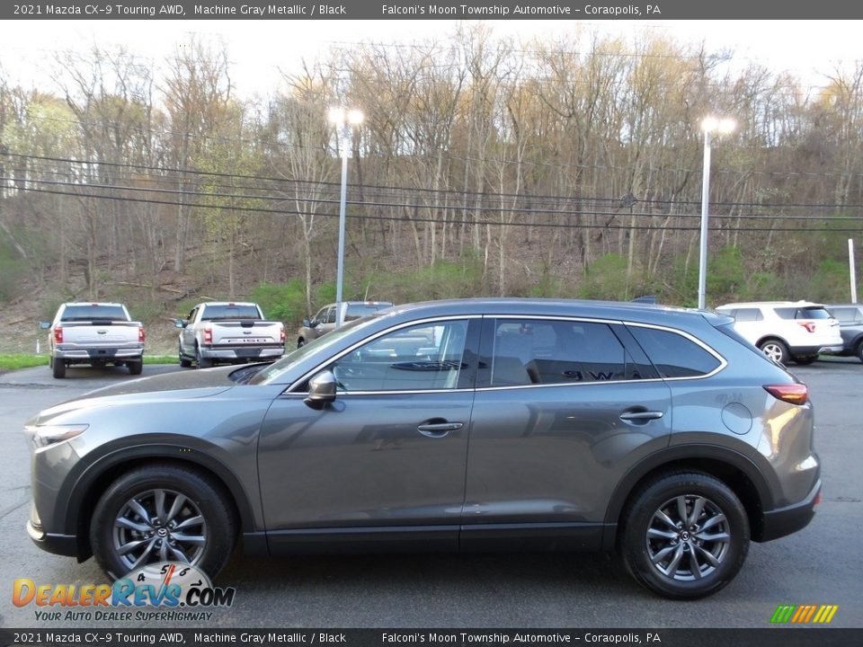 Machine Gray Metallic 2021 Mazda CX-9 Touring AWD Photo #6