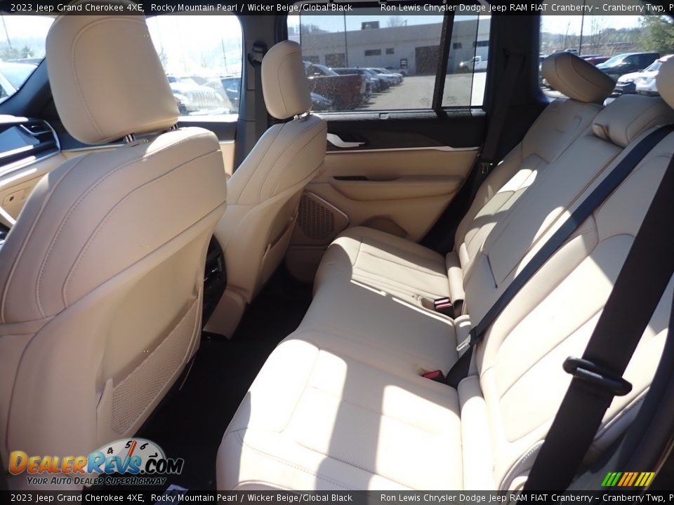 2023 Jeep Grand Cherokee 4XE Rocky Mountain Pearl / Wicker Beige/Global Black Photo #12