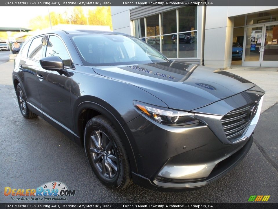 Front 3/4 View of 2021 Mazda CX-9 Touring AWD Photo #9