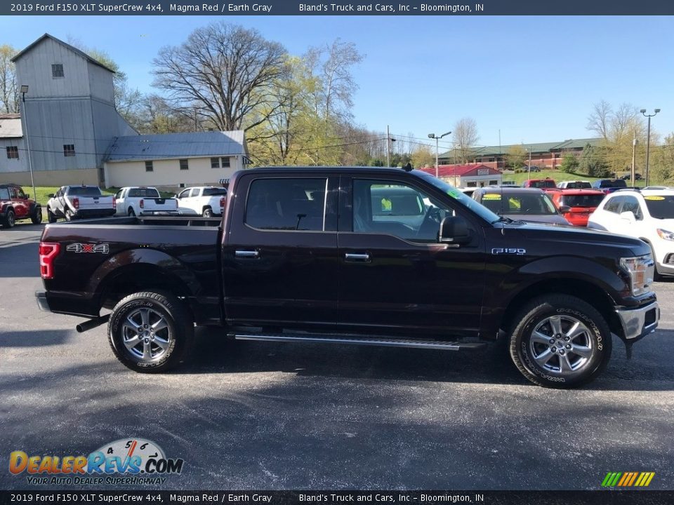2019 Ford F150 XLT SuperCrew 4x4 Magma Red / Earth Gray Photo #5