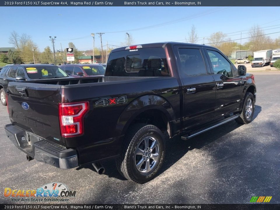 2019 Ford F150 XLT SuperCrew 4x4 Magma Red / Earth Gray Photo #6