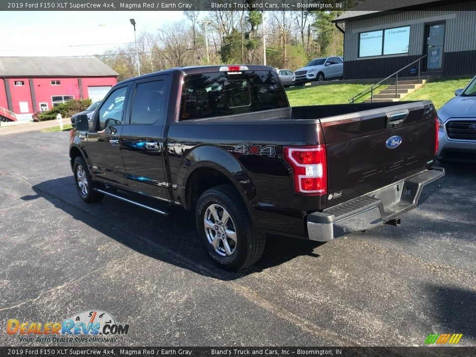 2019 Ford F150 XLT SuperCrew 4x4 Magma Red / Earth Gray Photo #9