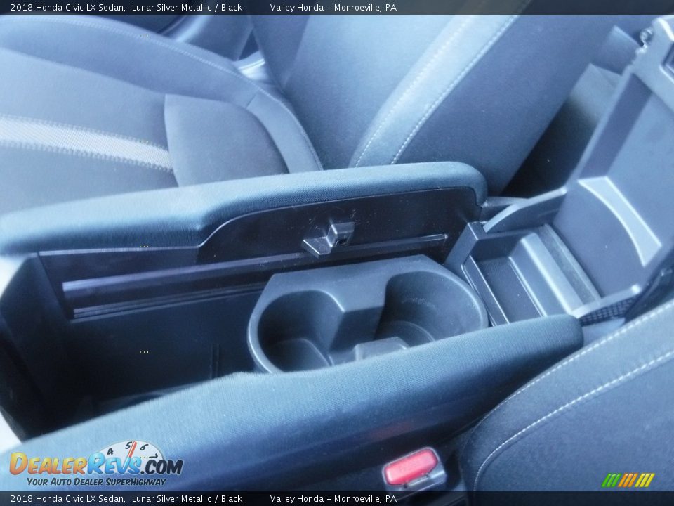 2018 Honda Civic LX Sedan Lunar Silver Metallic / Black Photo #20