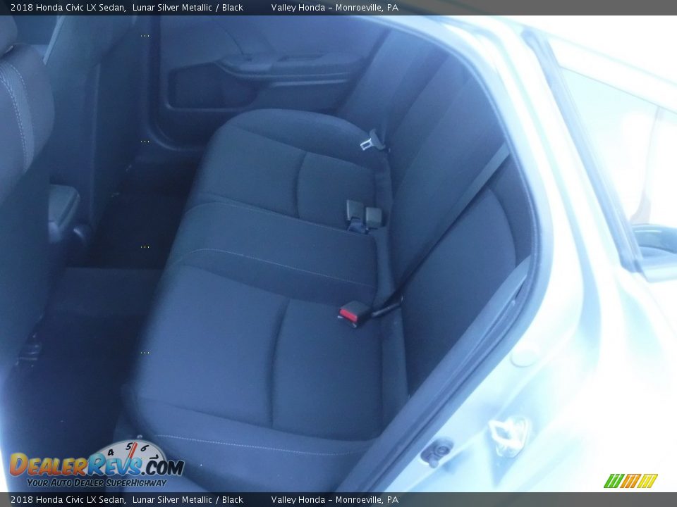 2018 Honda Civic LX Sedan Lunar Silver Metallic / Black Photo #21