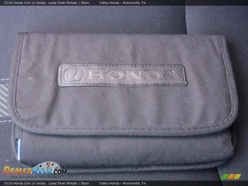 2018 Honda Civic LX Sedan Lunar Silver Metallic / Black Photo #24