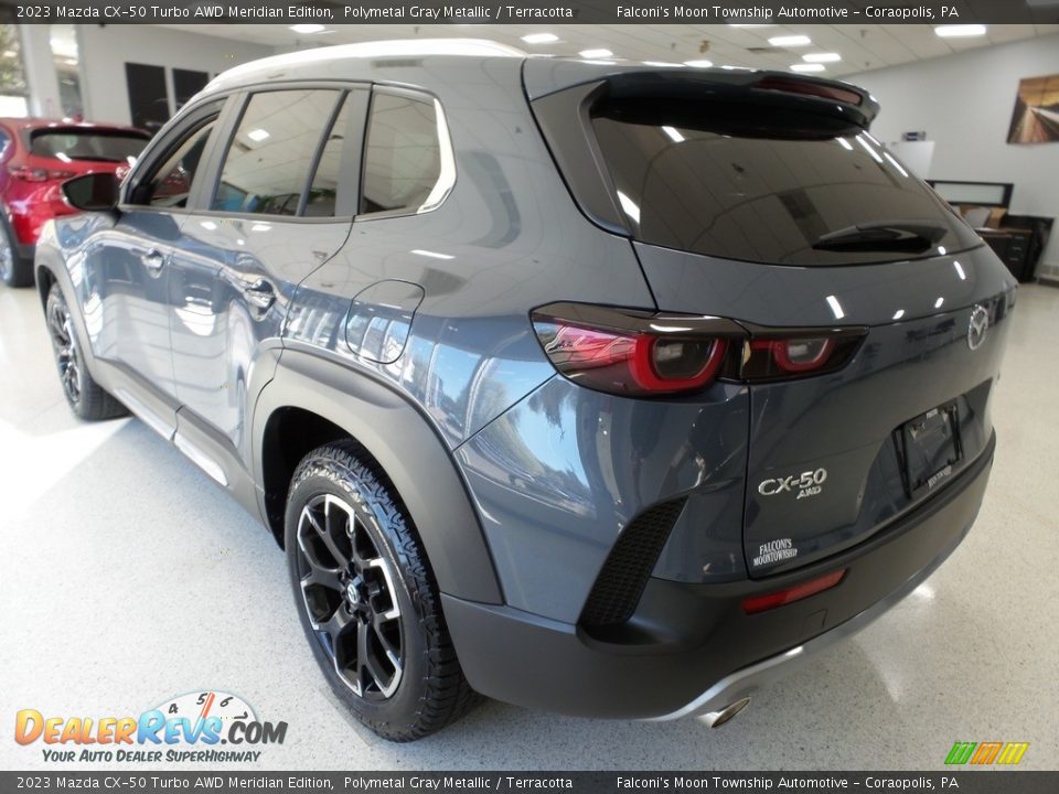 2023 Mazda CX-50 Turbo AWD Meridian Edition Polymetal Gray Metallic / Terracotta Photo #5