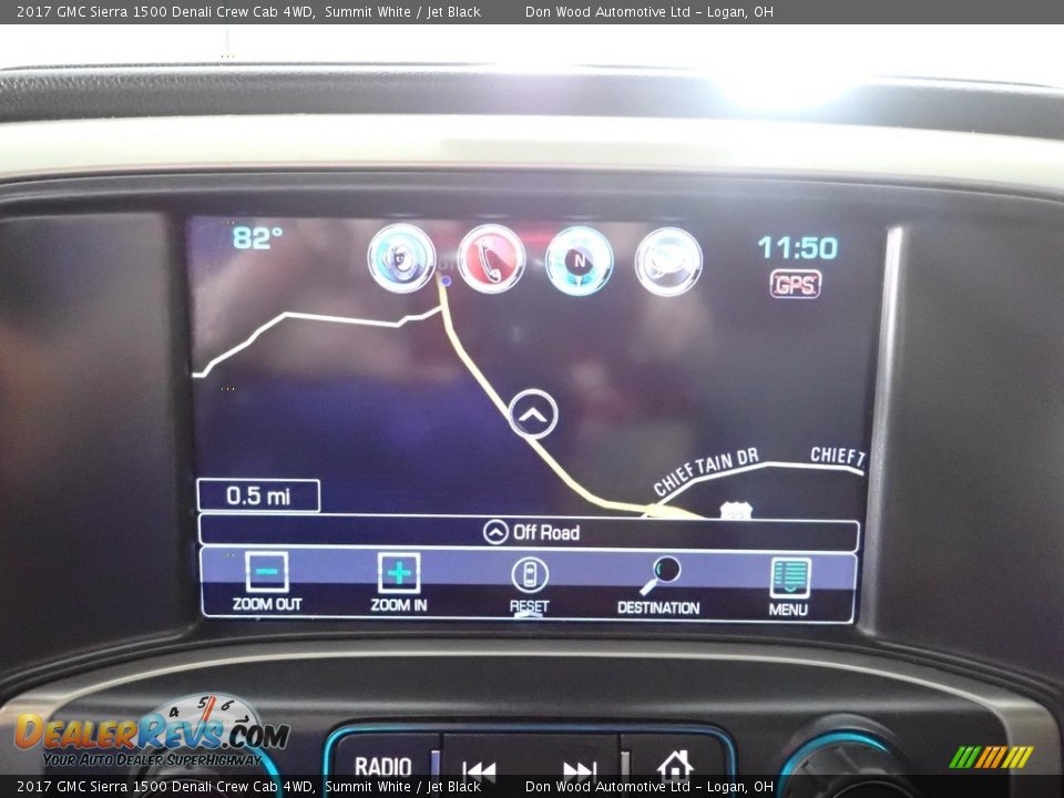 2017 GMC Sierra 1500 Denali Crew Cab 4WD Summit White / Jet Black Photo #4