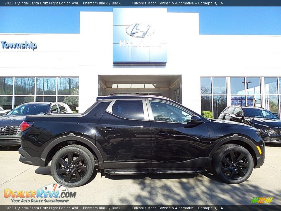 2023 Hyundai Santa Cruz Night Edition AWD Phantom Black / Black Photo #1