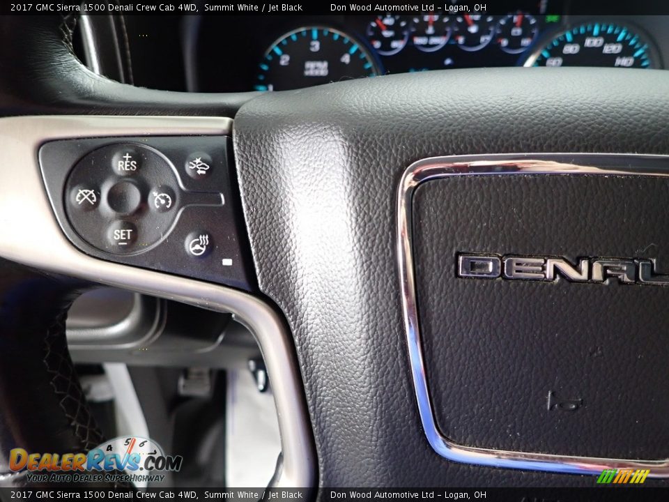 2017 GMC Sierra 1500 Denali Crew Cab 4WD Summit White / Jet Black Photo #17