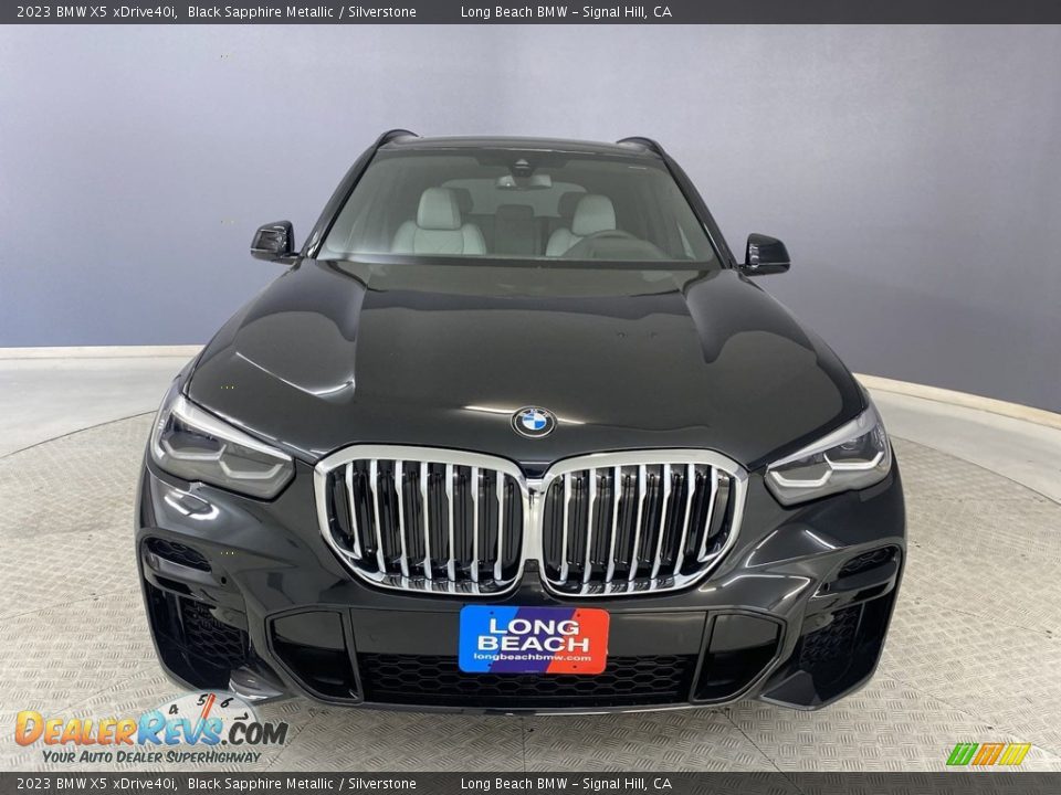 2023 BMW X5 xDrive40i Black Sapphire Metallic / Silverstone Photo #2