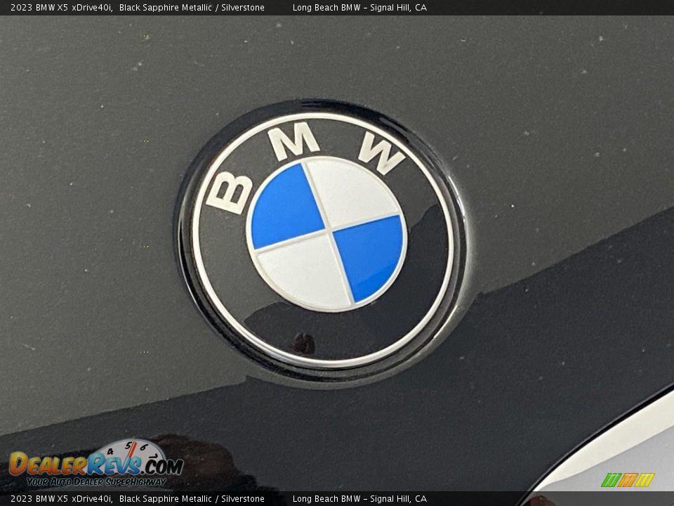 2023 BMW X5 xDrive40i Black Sapphire Metallic / Silverstone Photo #5