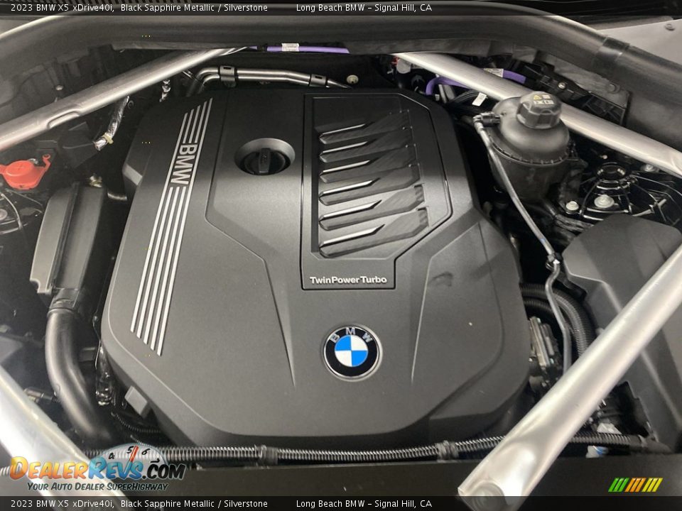 2023 BMW X5 xDrive40i Black Sapphire Metallic / Silverstone Photo #9