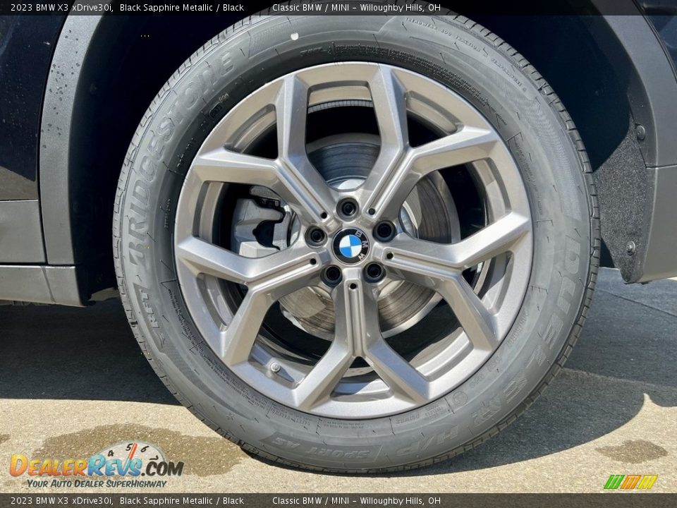 2023 BMW X3 xDrive30i Black Sapphire Metallic / Black Photo #2