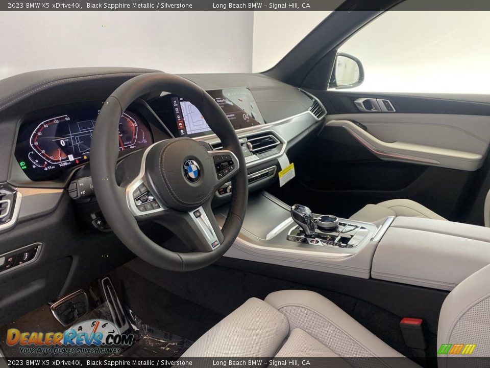 2023 BMW X5 xDrive40i Black Sapphire Metallic / Silverstone Photo #12