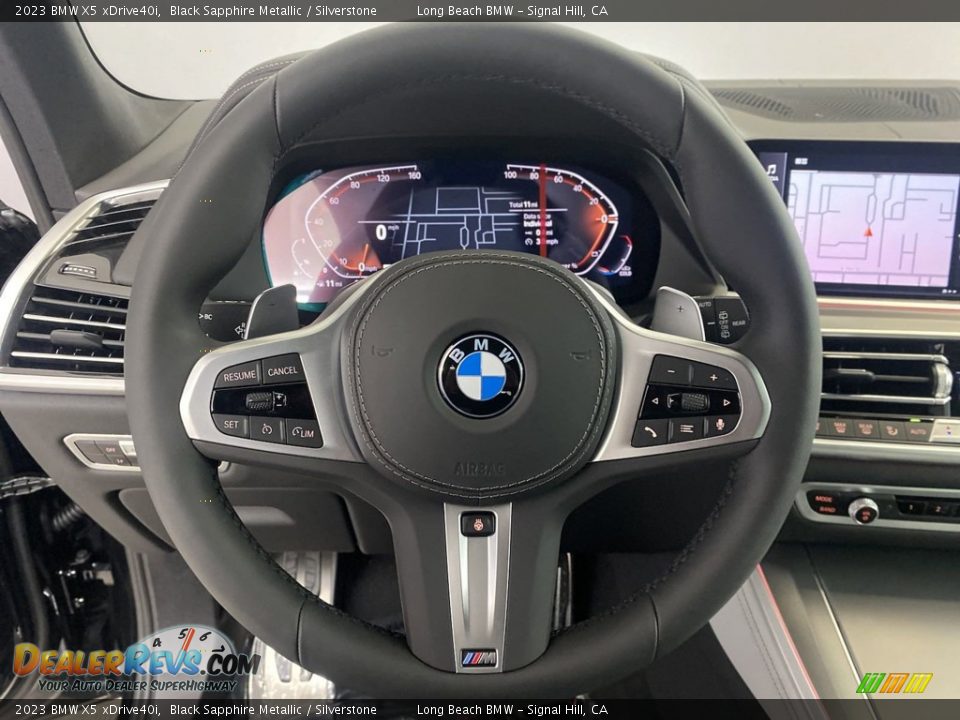 2023 BMW X5 xDrive40i Black Sapphire Metallic / Silverstone Photo #14