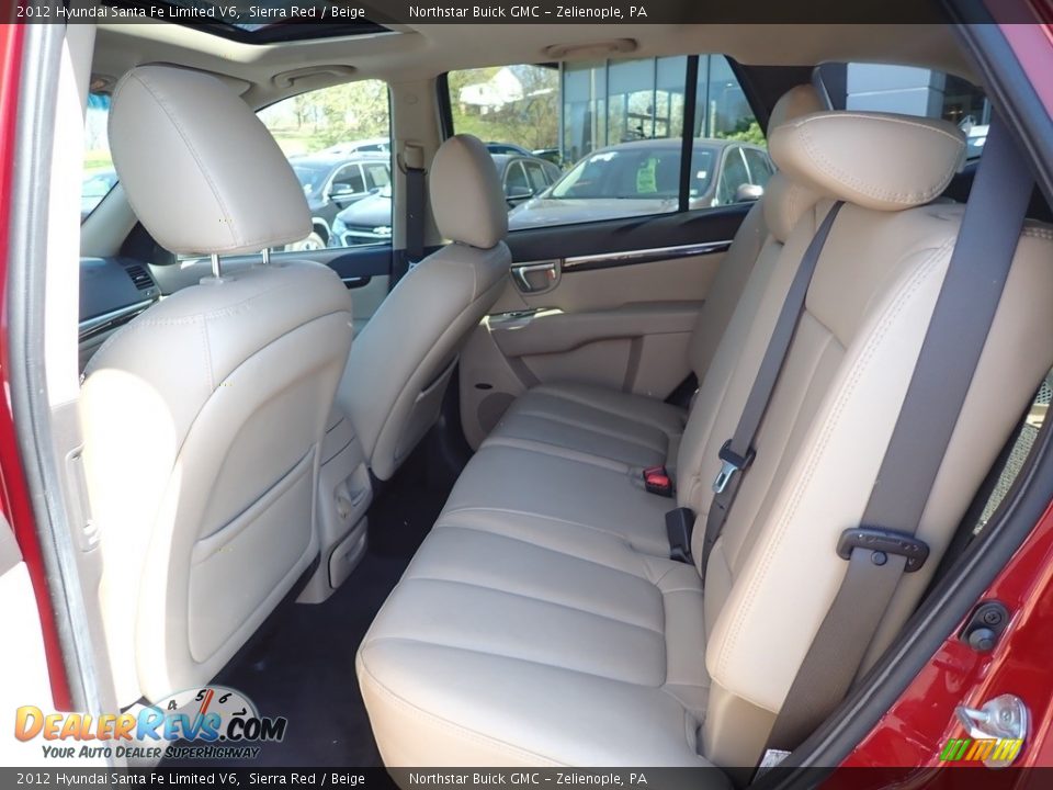 2012 Hyundai Santa Fe Limited V6 Sierra Red / Beige Photo #18