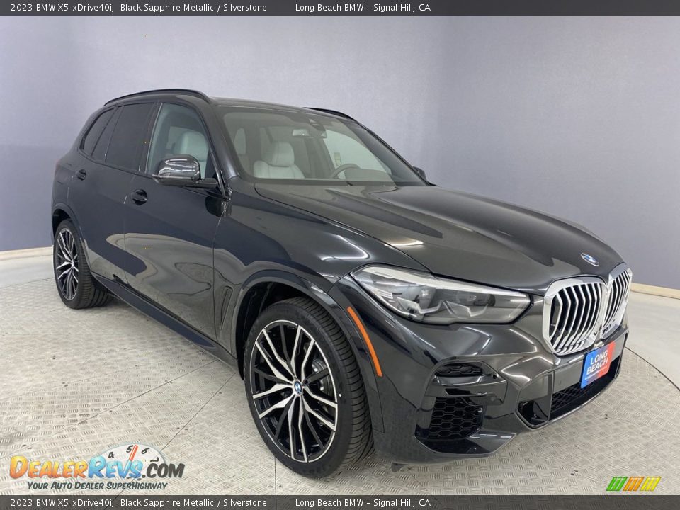 2023 BMW X5 xDrive40i Black Sapphire Metallic / Silverstone Photo #27