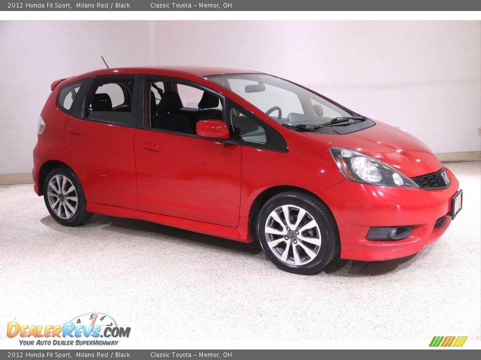 2012 Honda Fit Sport Milano Red / Black Photo #1