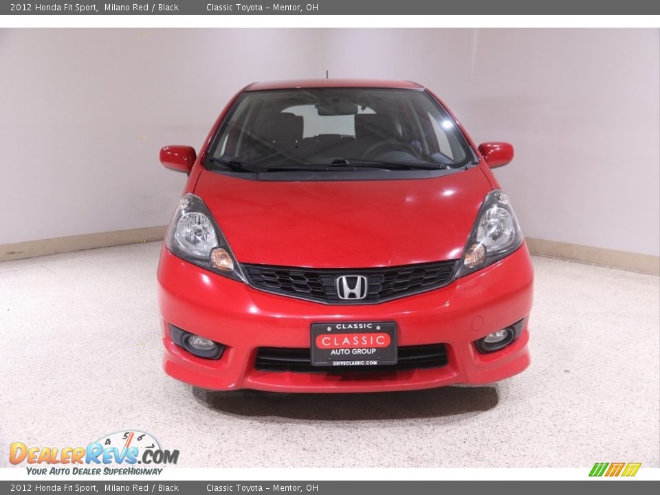 2012 Honda Fit Sport Milano Red / Black Photo #2