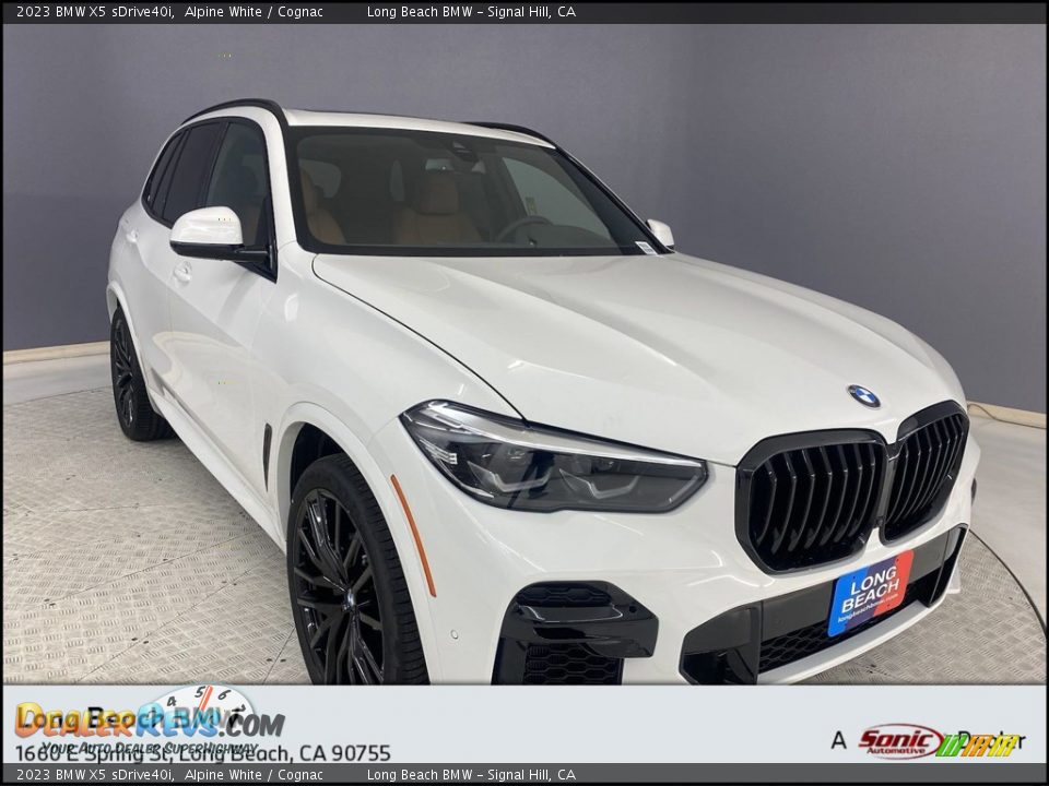 2023 BMW X5 sDrive40i Alpine White / Cognac Photo #1