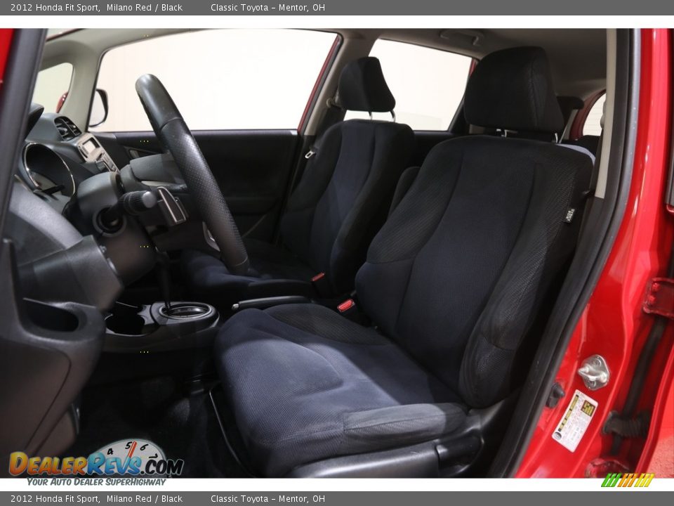 2012 Honda Fit Sport Milano Red / Black Photo #5