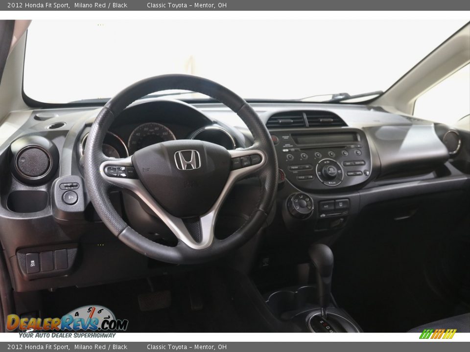 2012 Honda Fit Sport Milano Red / Black Photo #6