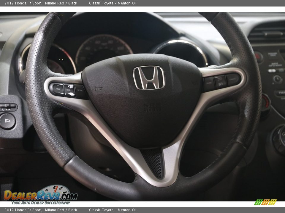 2012 Honda Fit Sport Milano Red / Black Photo #7