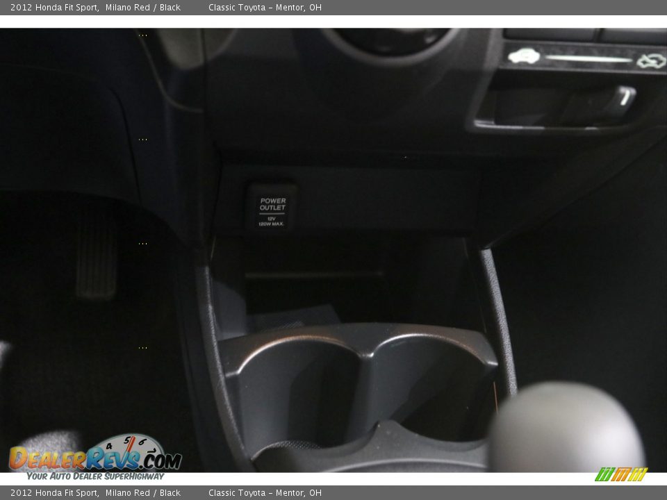 2012 Honda Fit Sport Milano Red / Black Photo #10