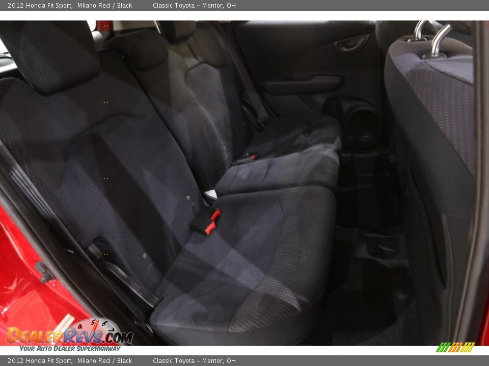 2012 Honda Fit Sport Milano Red / Black Photo #13