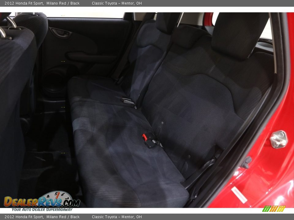 2012 Honda Fit Sport Milano Red / Black Photo #14