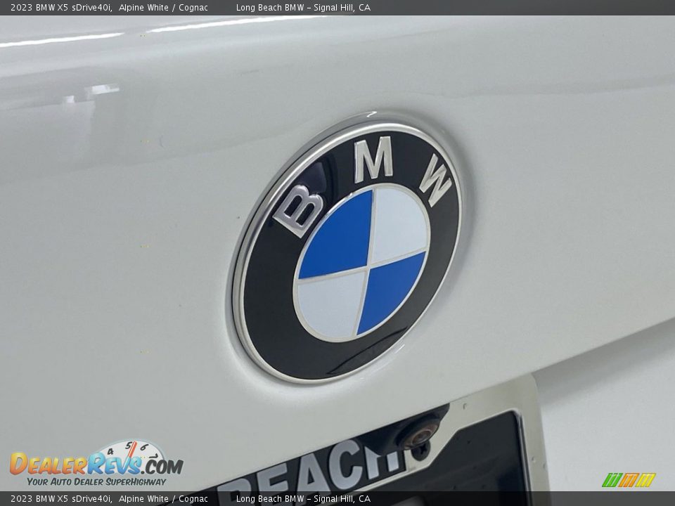 2023 BMW X5 sDrive40i Alpine White / Cognac Photo #7