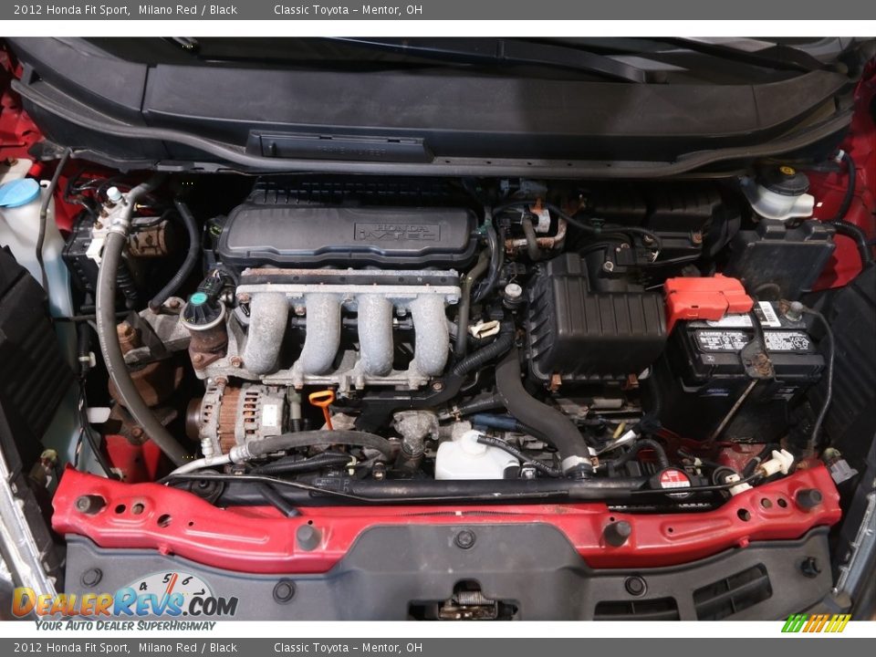 2012 Honda Fit Sport Milano Red / Black Photo #16