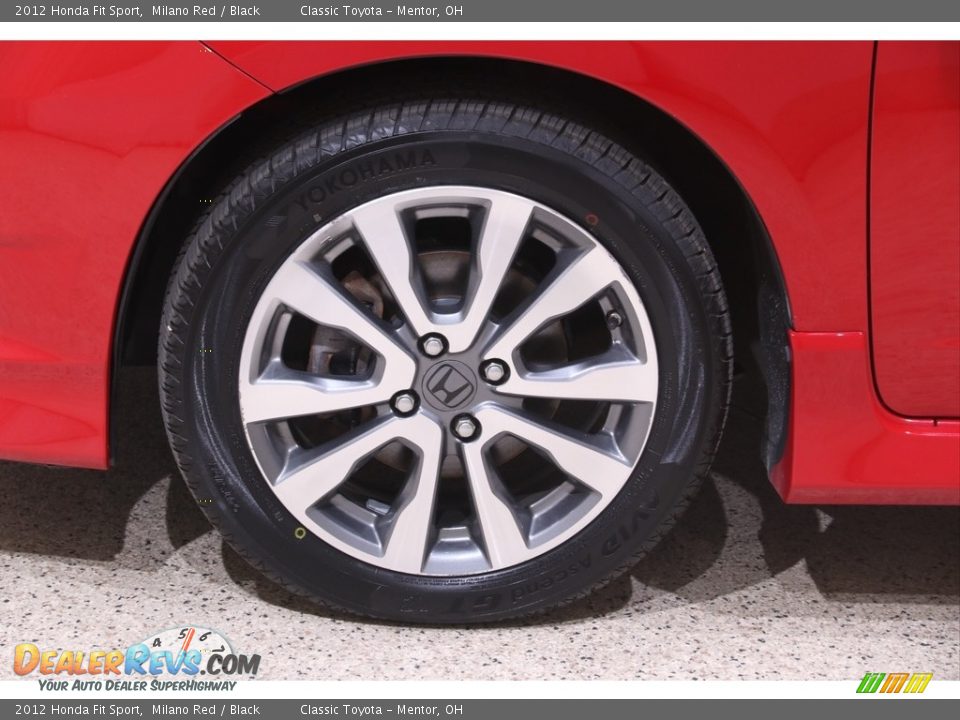 2012 Honda Fit Sport Milano Red / Black Photo #17